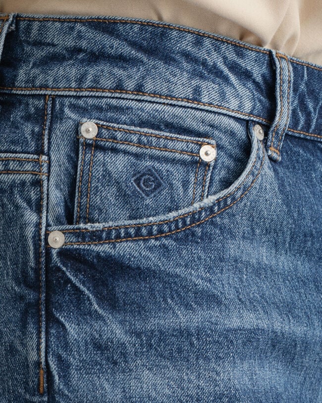 Hayle Regular fit jeans med gylp med knapper