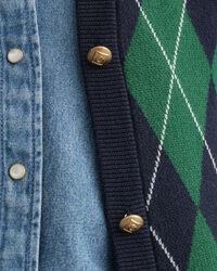 Argyle cardigan