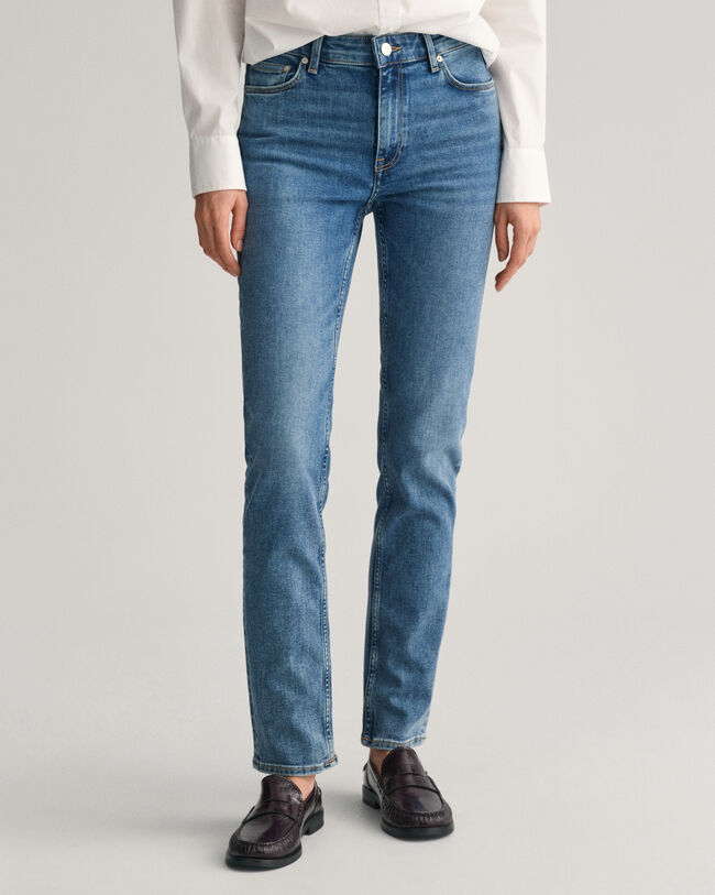 Slim fit jeans med super stræk