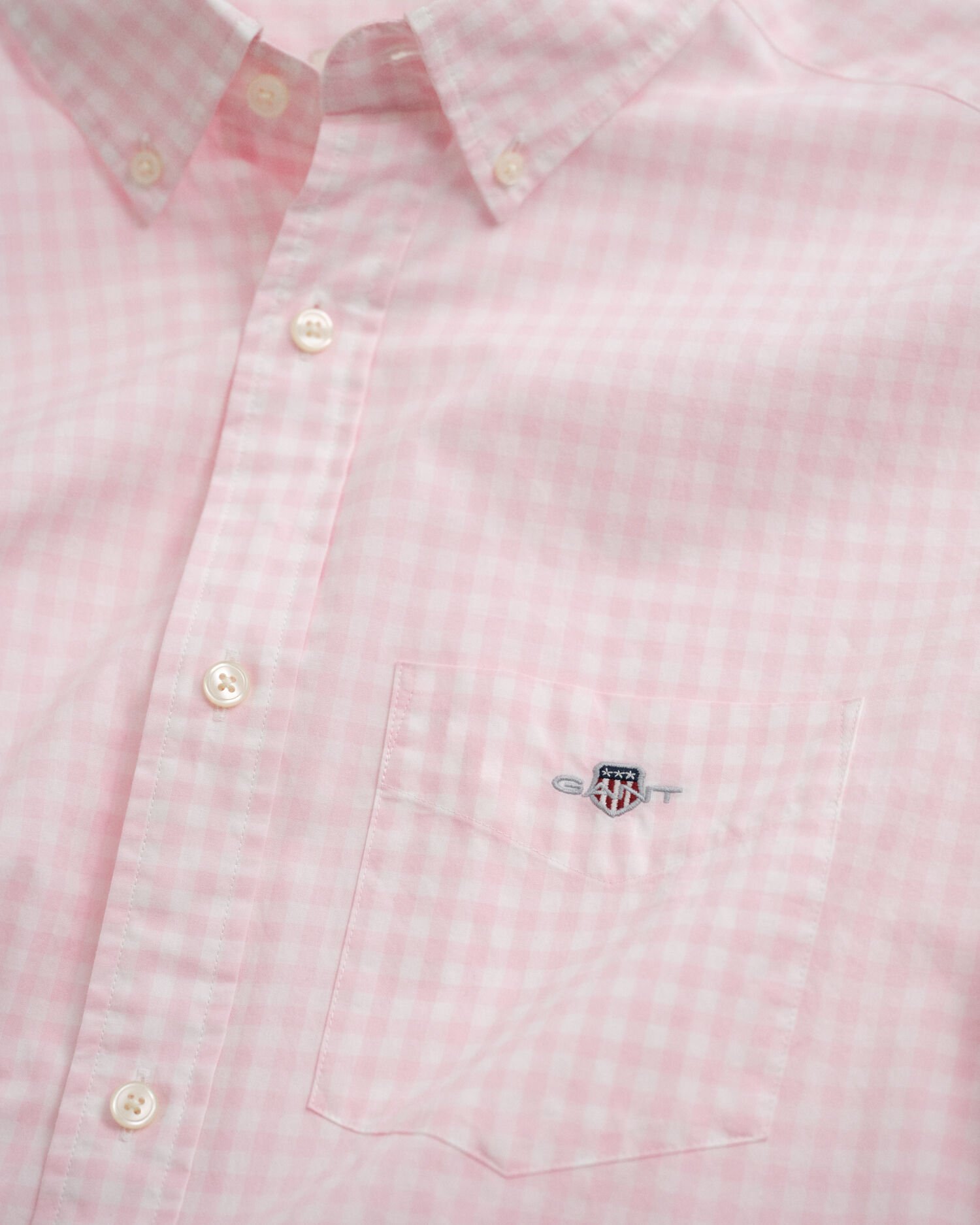 Regular fit klassisk gingham poplin-skjorte