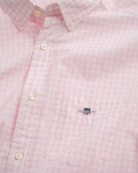 Regular fit klassisk gingham poplin-skjorte