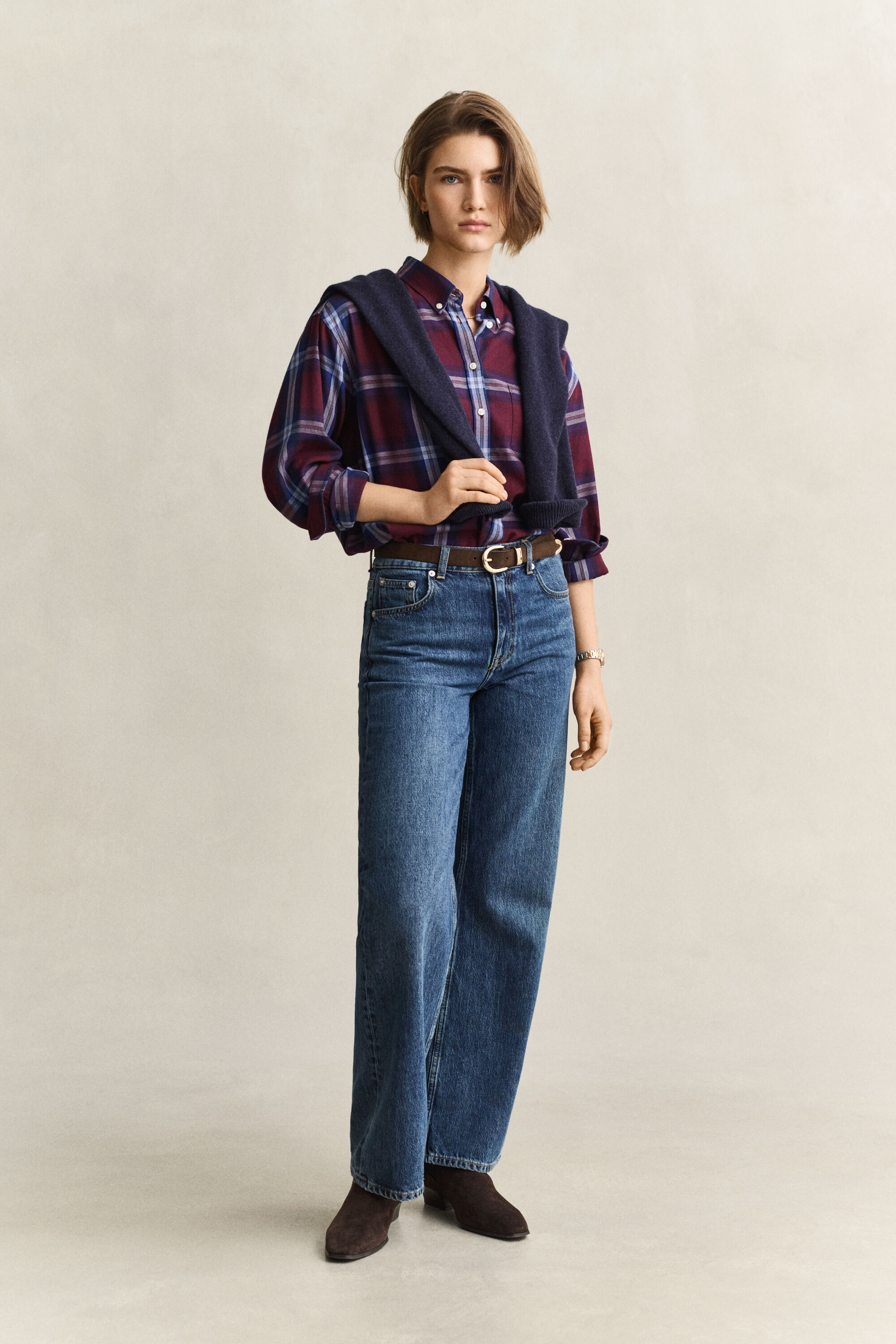 Relaxed flannelskjorte
