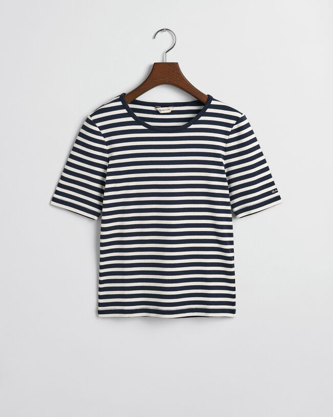 Striped Ribbed T-Shirt