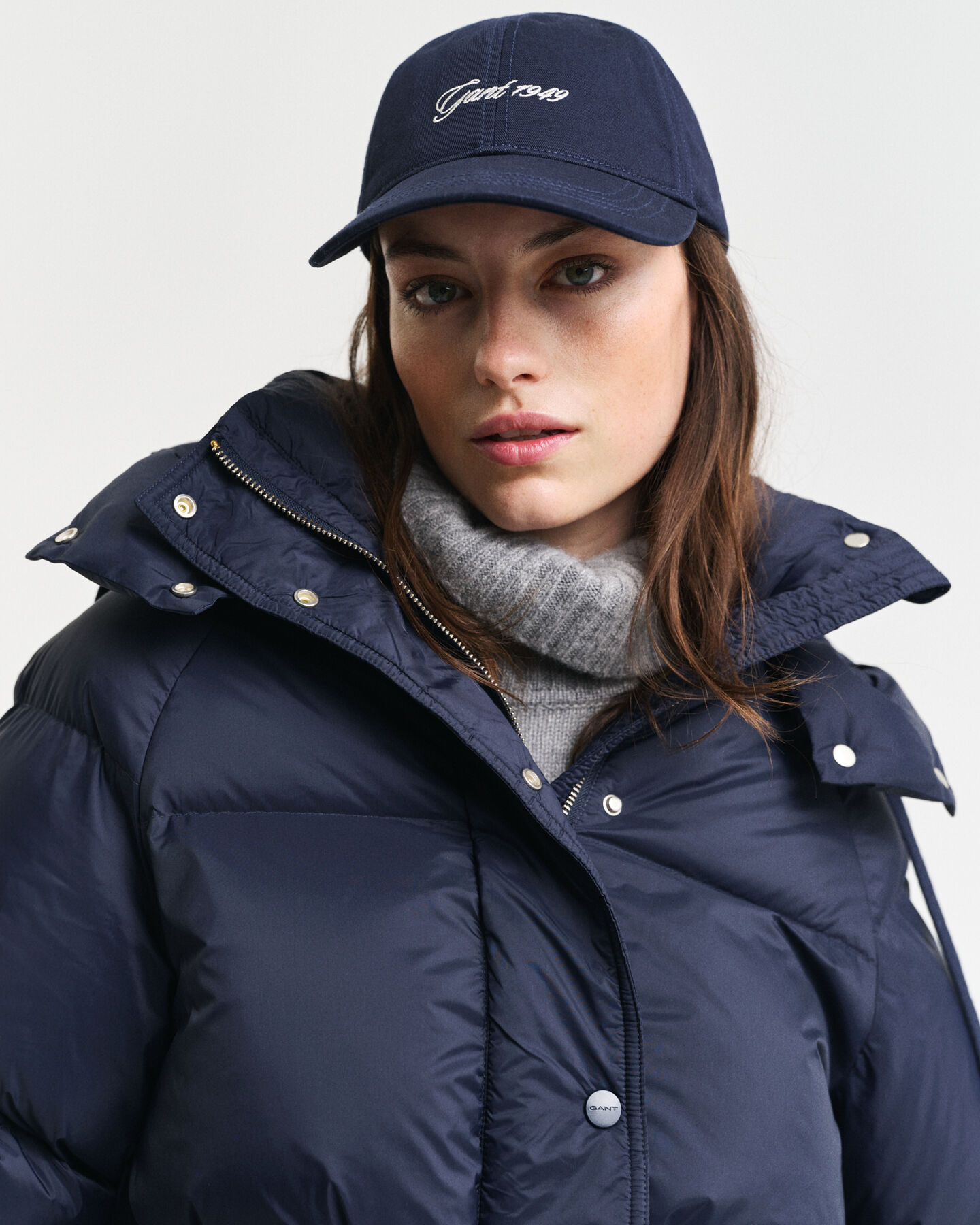 Dunjakke i mellemlængde