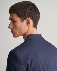 Jakkes&aelig;t-blazer af h&oslash;r og bomuld