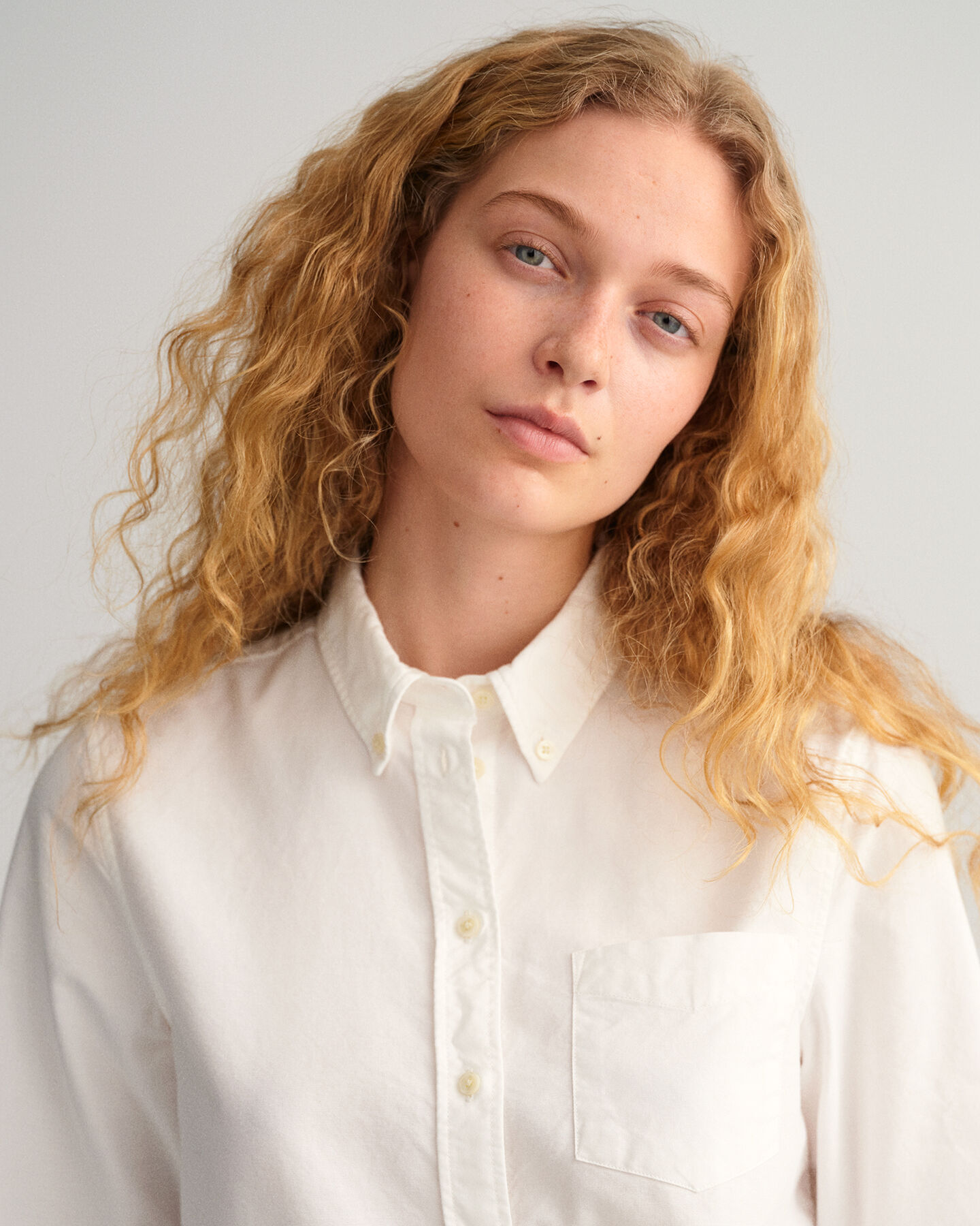 Regular fit garment-dyed Oxford-skjorte