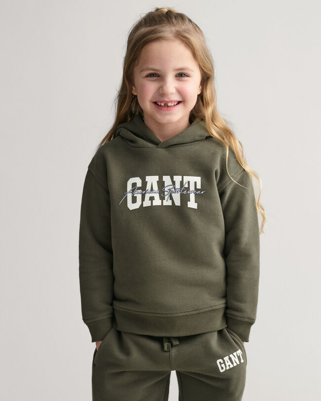 Kids GANT Arch Script hættetrøje
