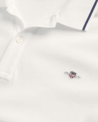 Teens piqu&eacute; poloskjorte med striber