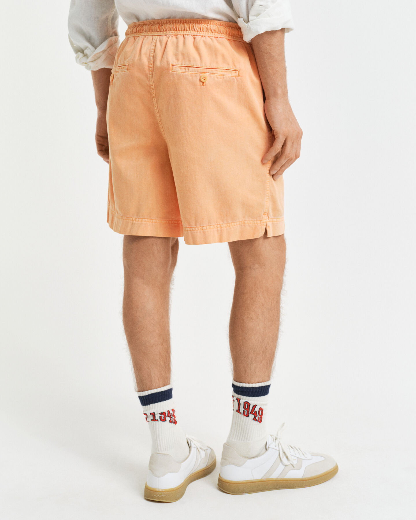 Regular fit Sunfaded shorts med løbesnor