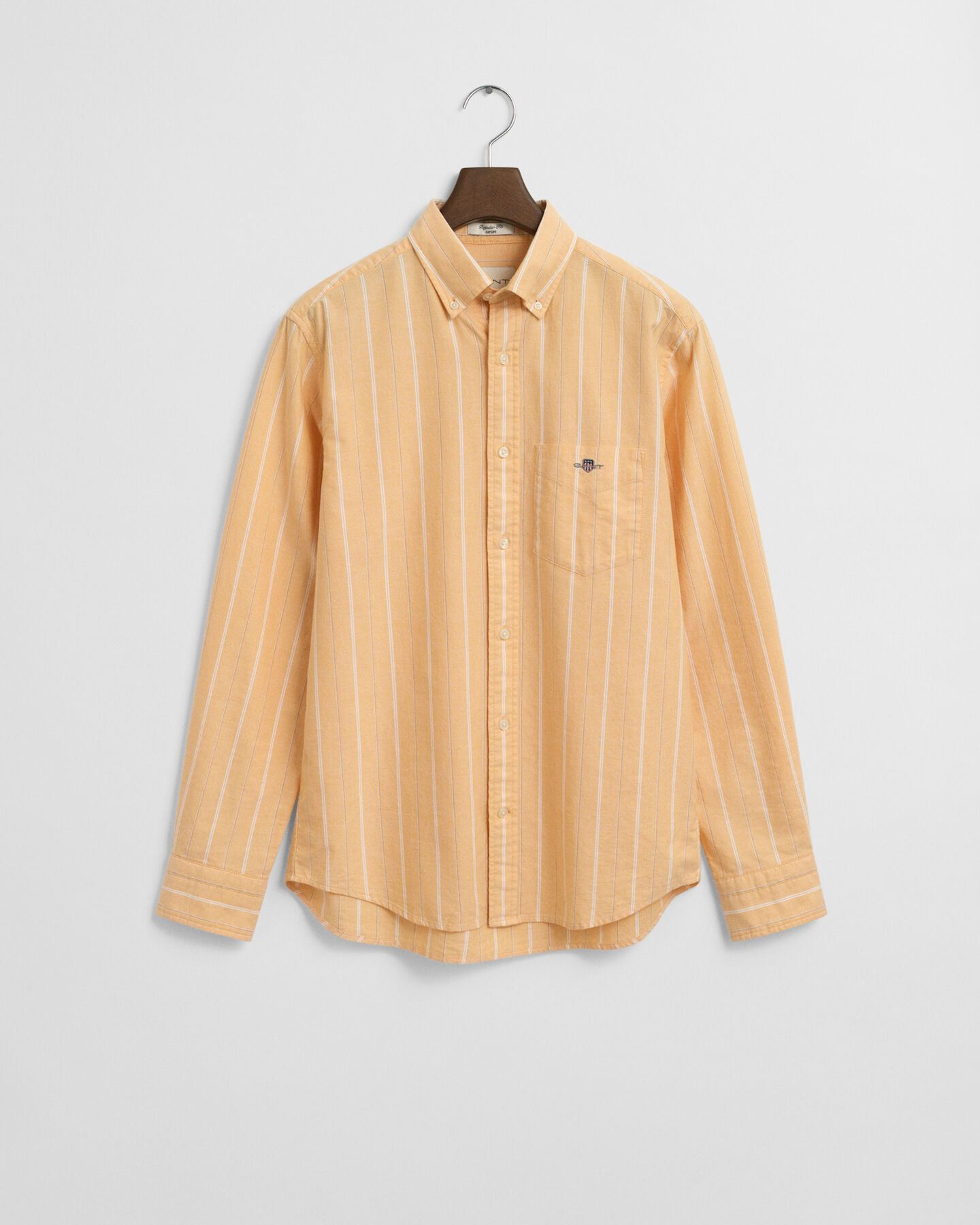 Regular fit klassisk stribet Oxford-skjorte