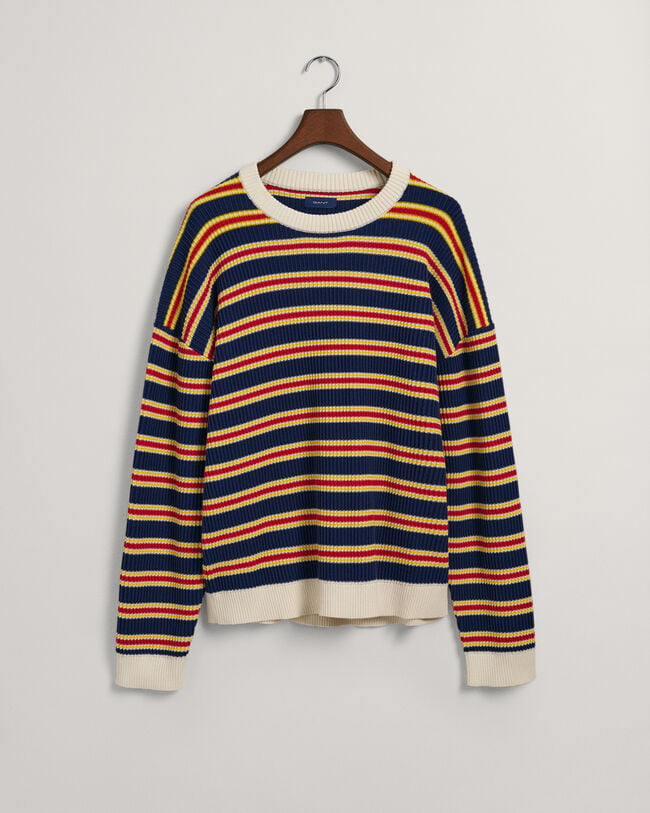 Flerstribet crewneck sweater