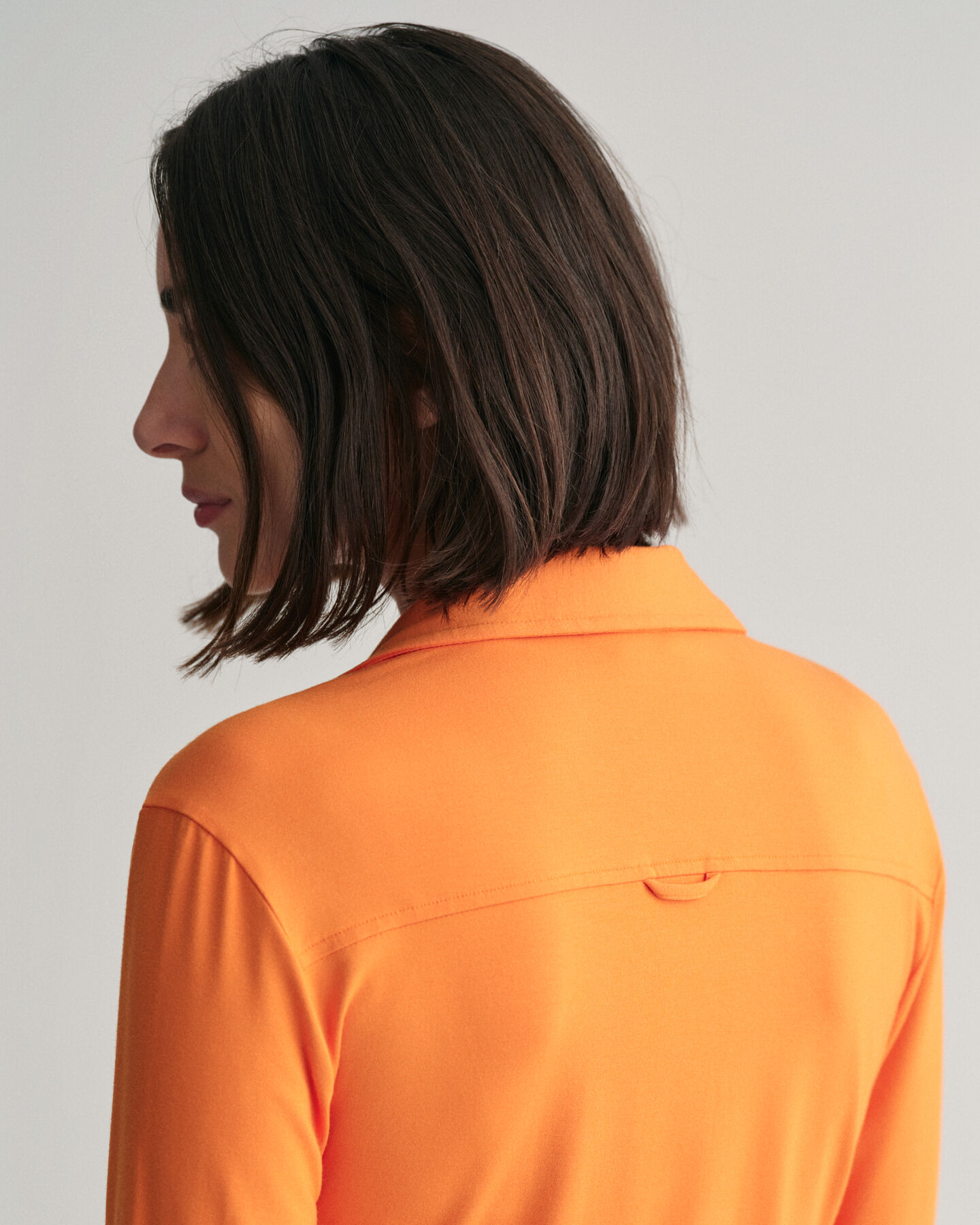 Slim fit jersey skjortekjole