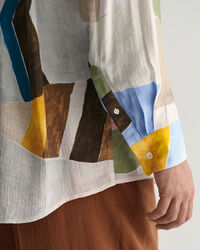 Oversized Art Print skjorte