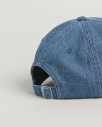 Retro Shield denim cap