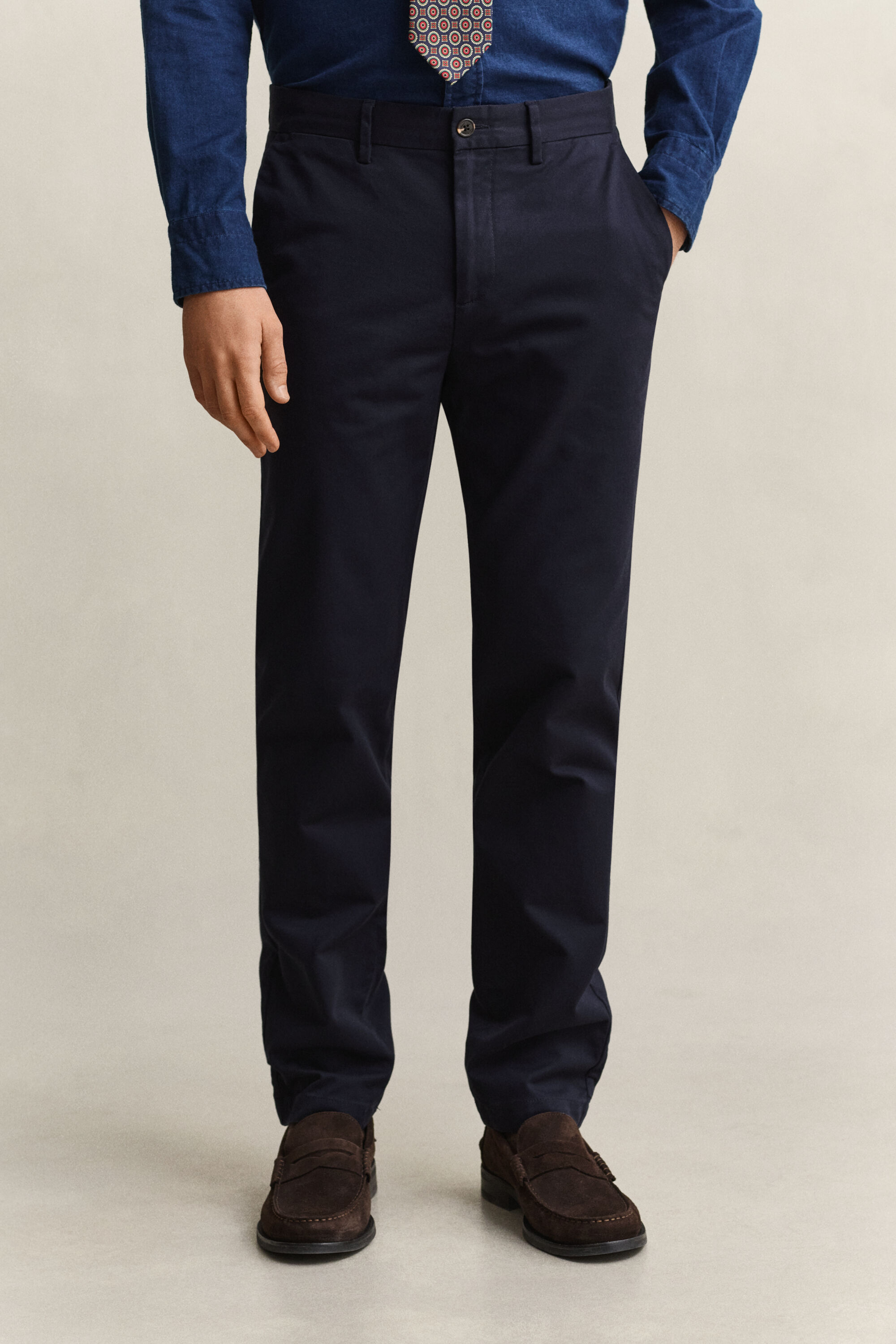 Slim fit smarte chinobukser