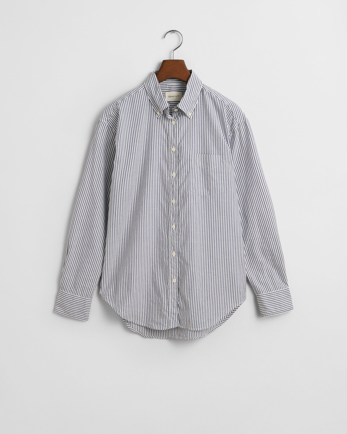 Relaxed fit Luxury Oxford skjorte med striber