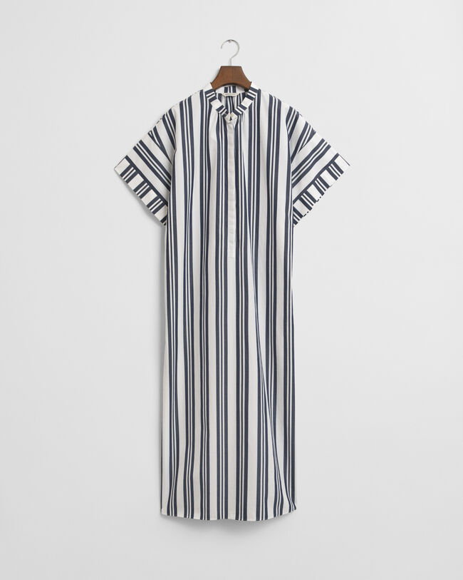 Stribet kaftan-kjole