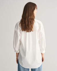 Oversized poplin-skjorte