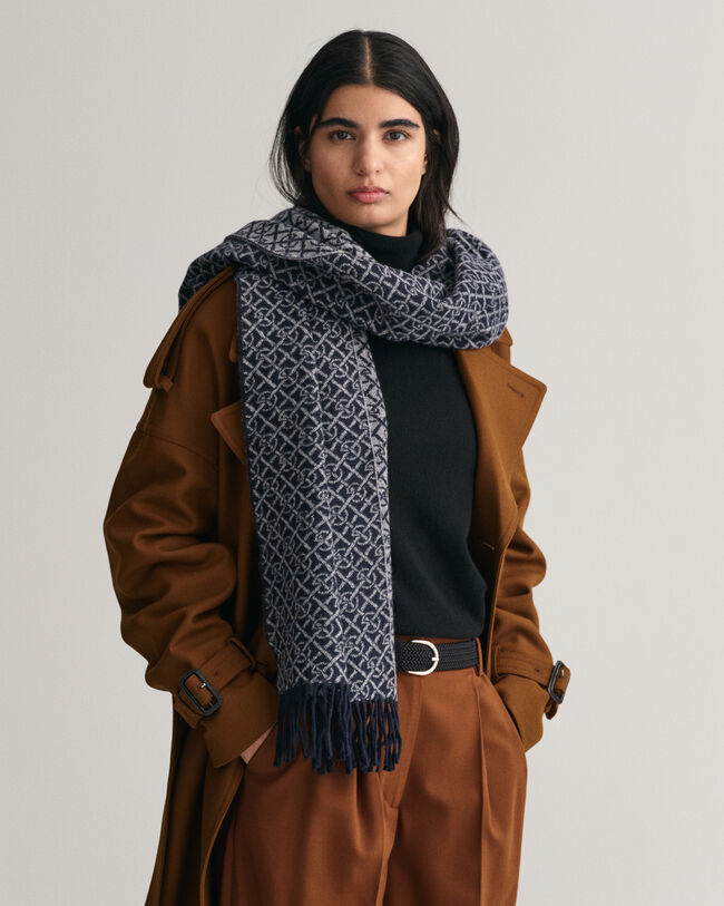 G Patterned halstørklæde