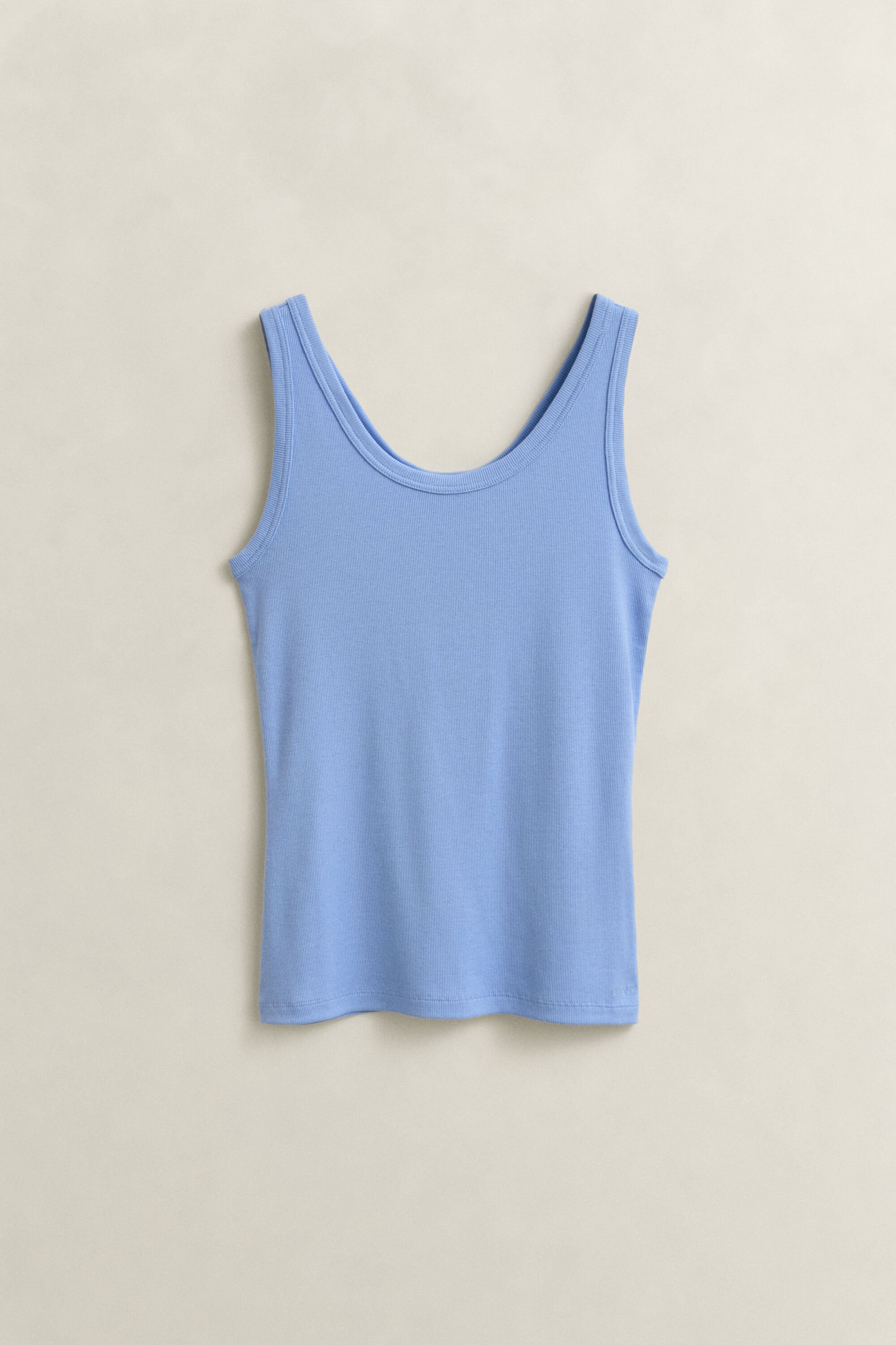 Ribstrikket tank-top