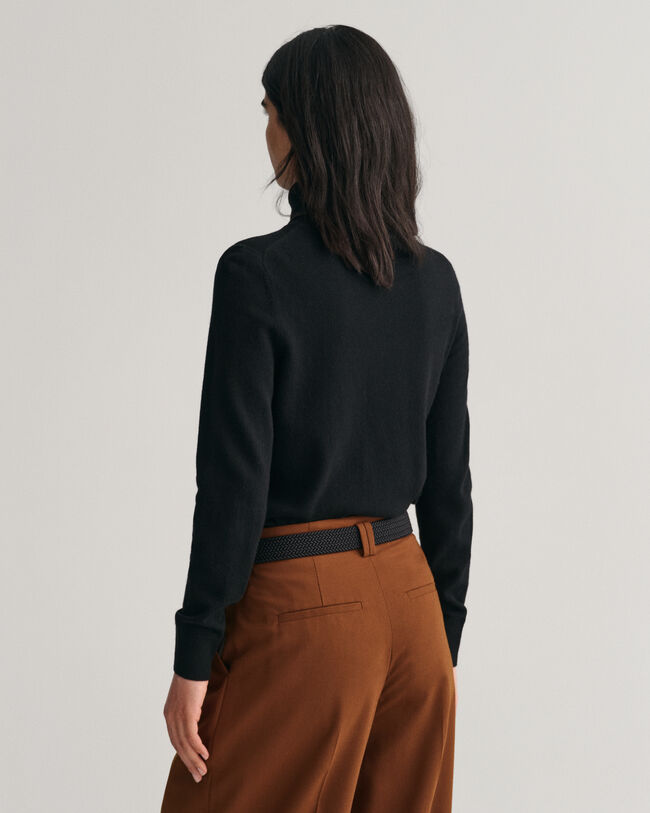 Ekstra fin sweater med rullekrave