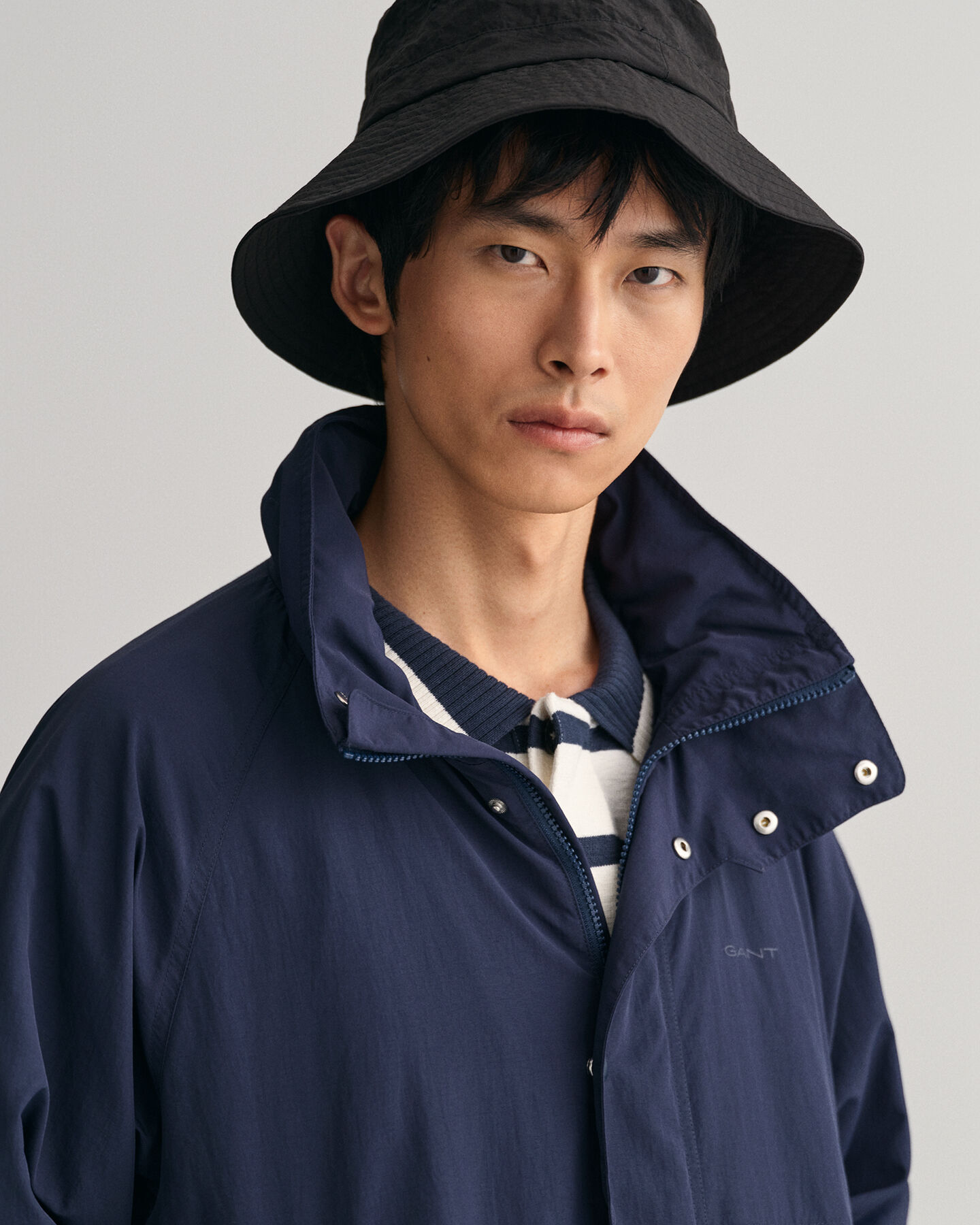 Jakke med raglanærmer