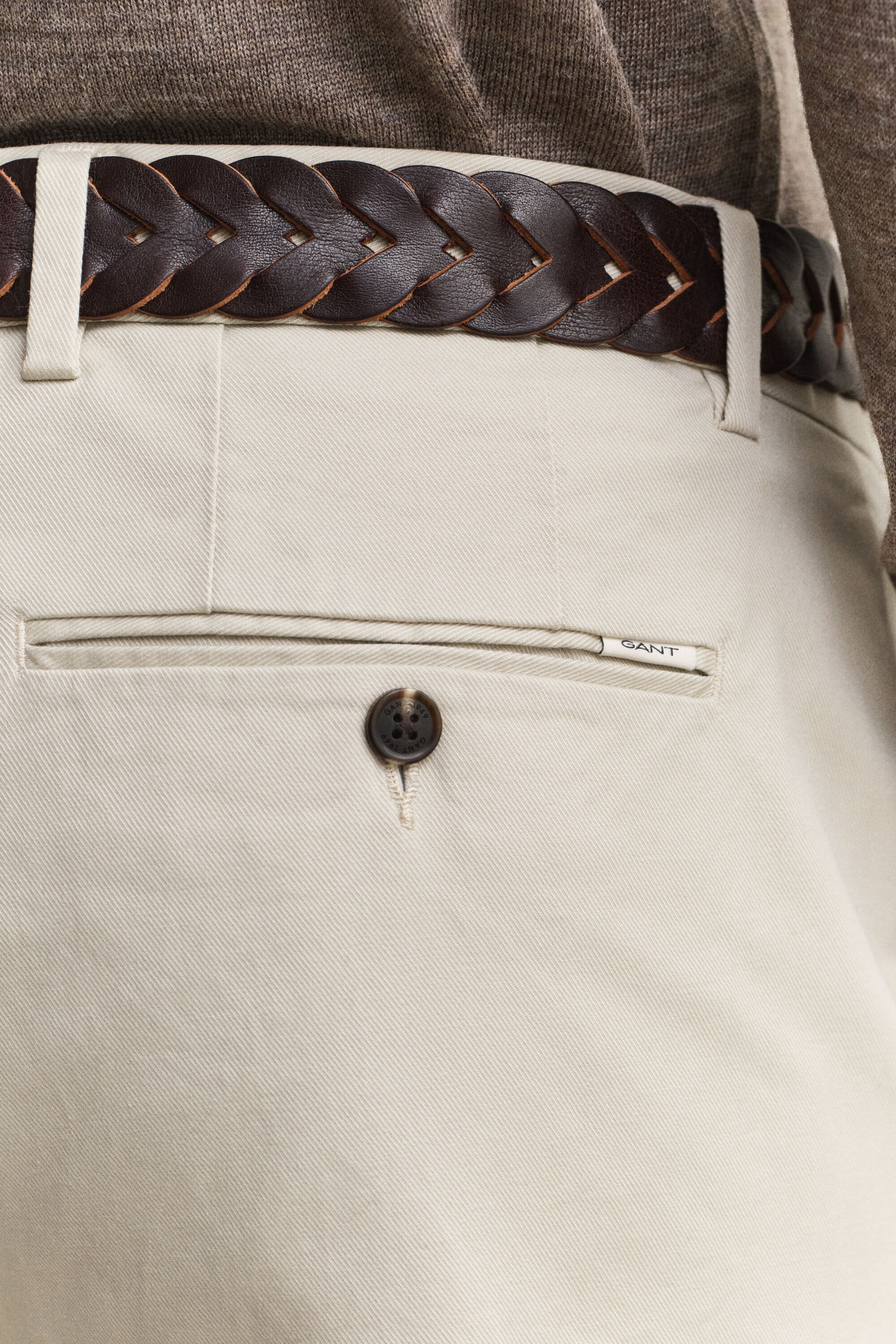 Regular fit smarte chinobukser