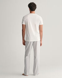 Pyjamasbukser og T-shirt med striber i gaveæske