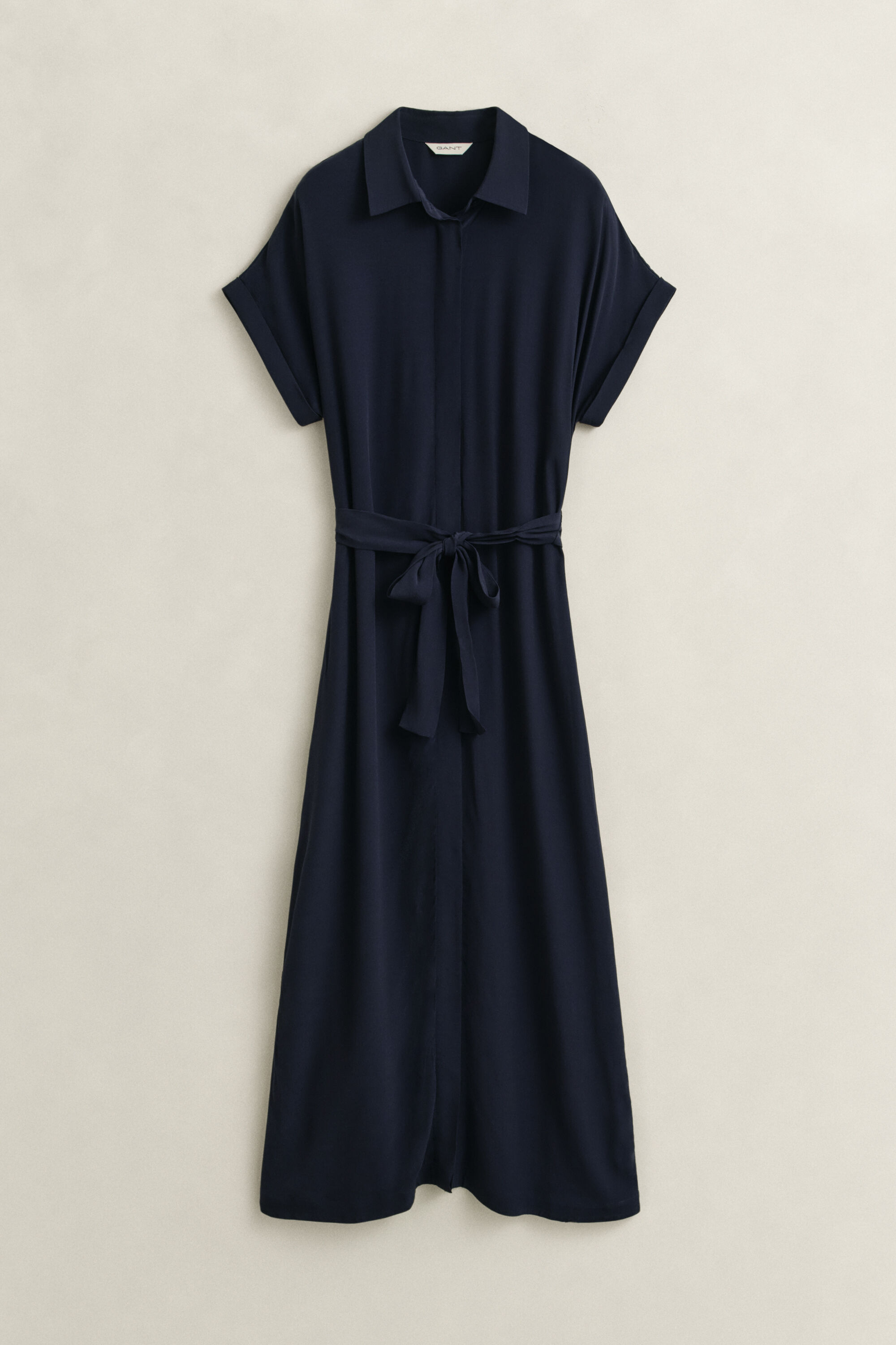 Skjortekjole med korte ærmer