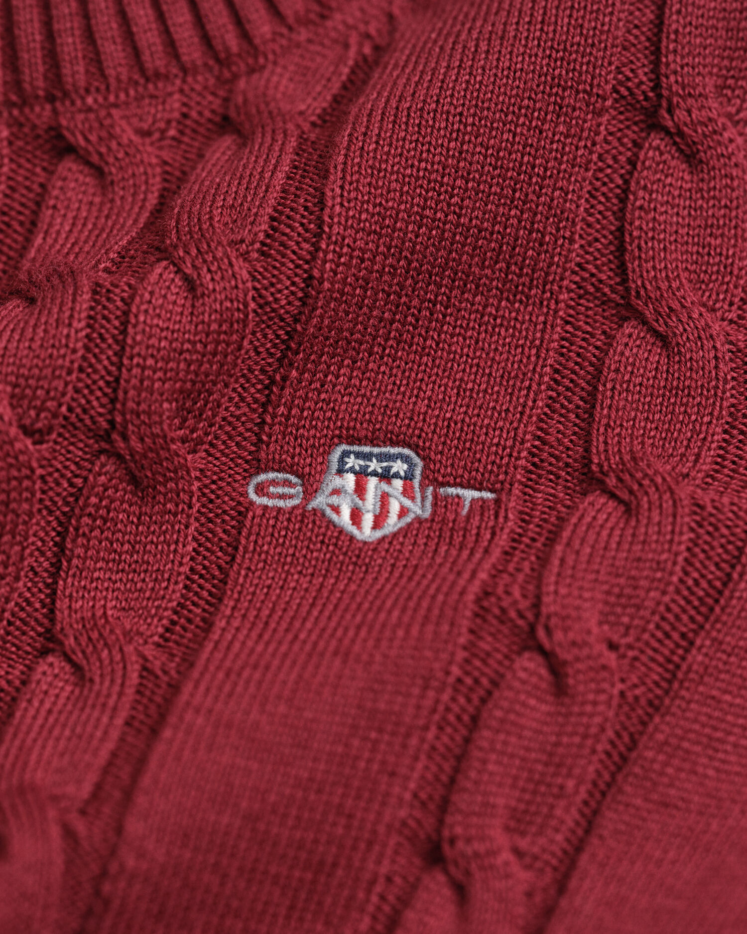 Girls kjole i bomuld med kabelstrik