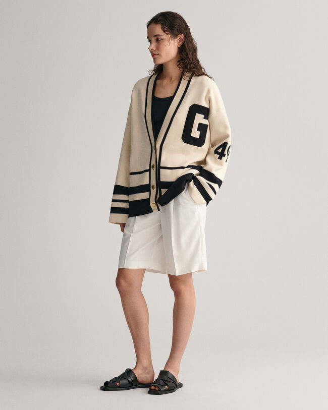 GANT Varsity cardigan med V-hals
