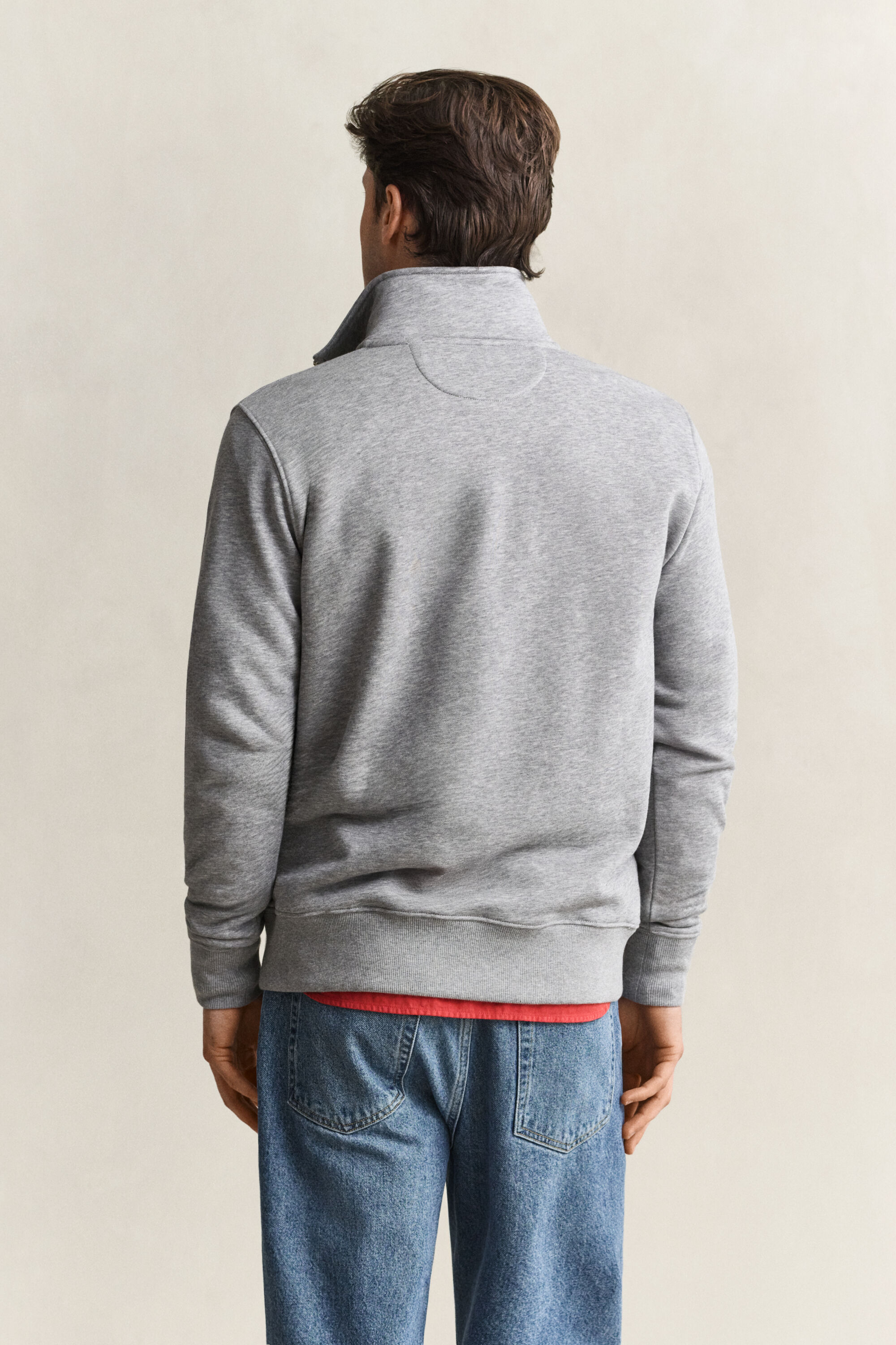 Shield sweatshirt med halv lynlås