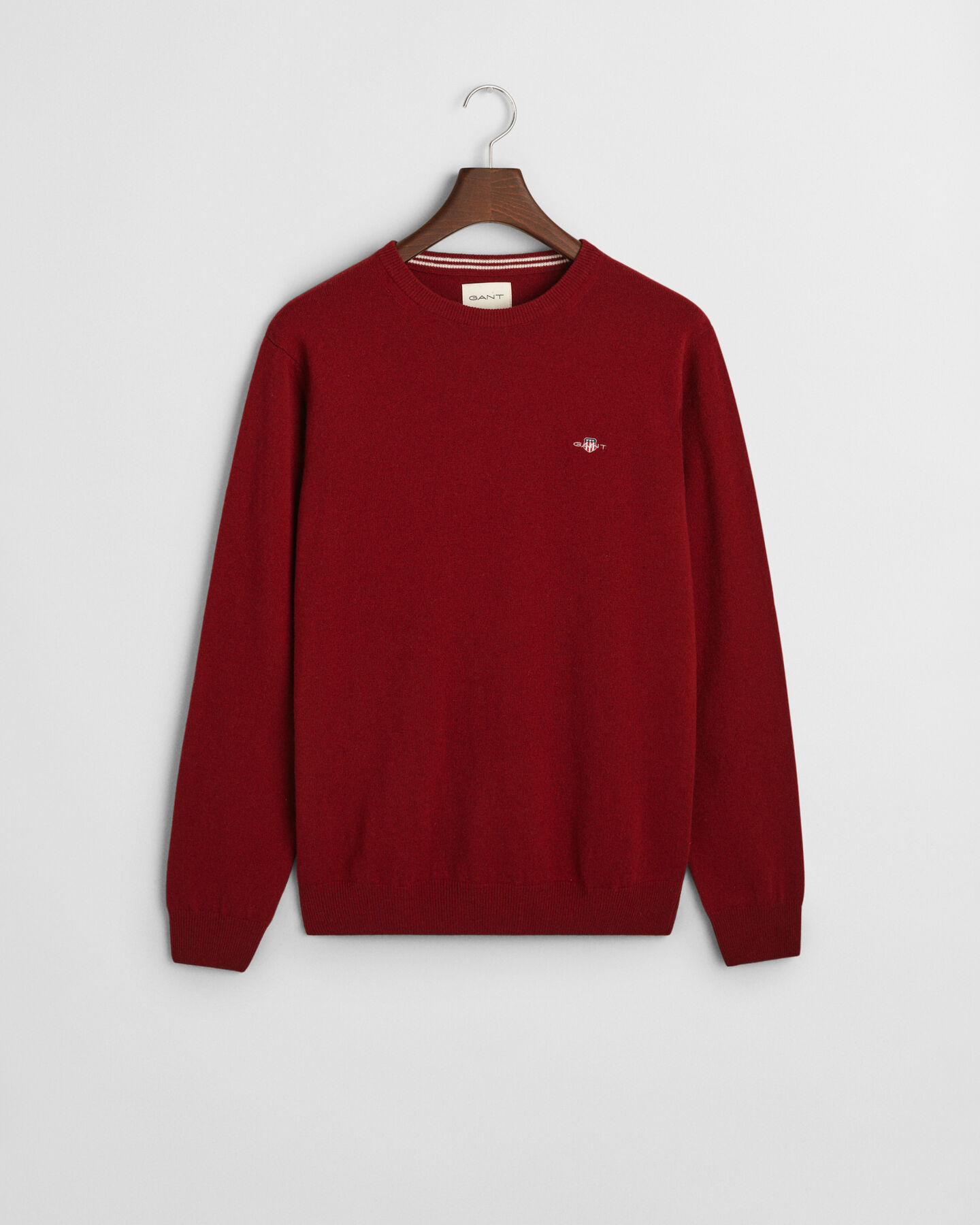 Crewneck sweater i ekstra fin lammeuld