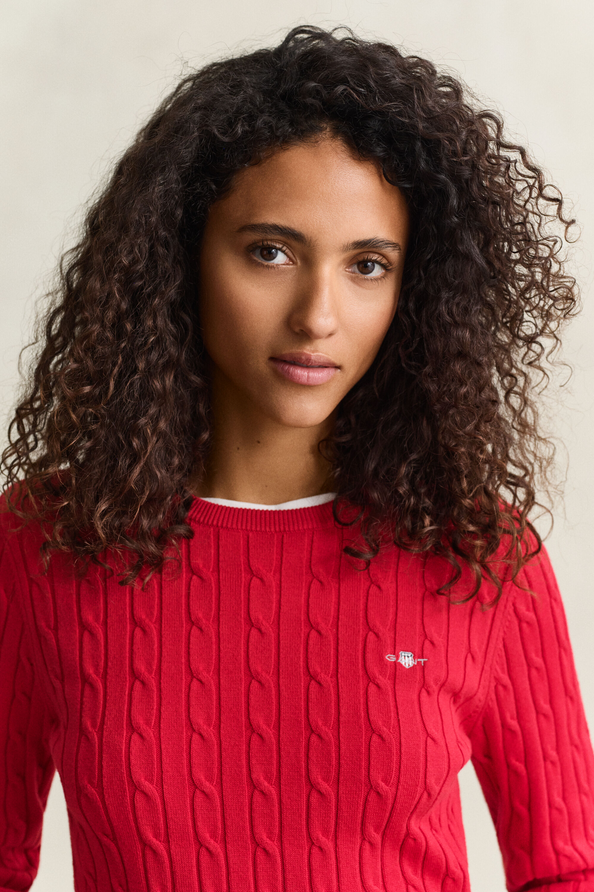Classic sweater med kabelstrik