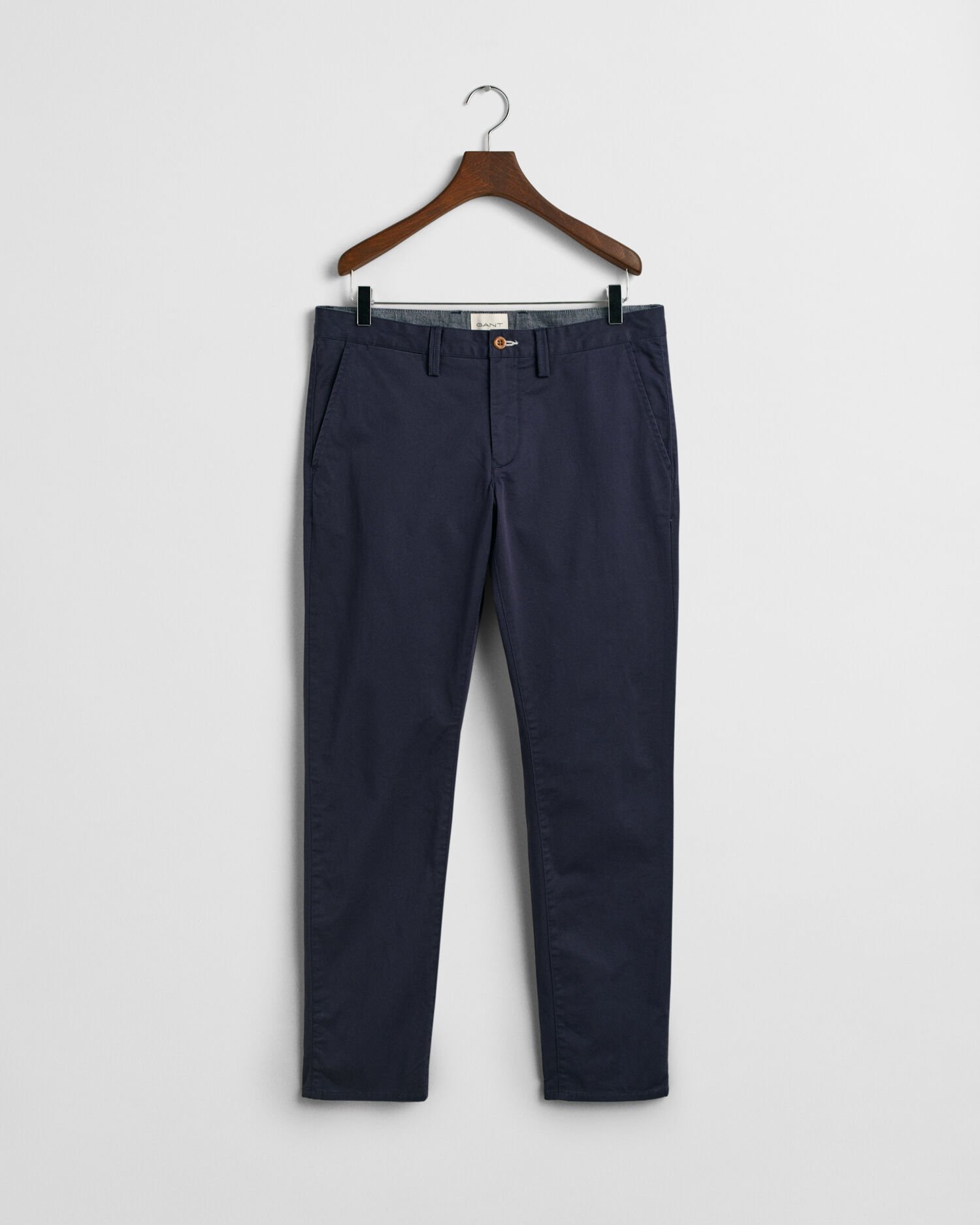 Slim fit chinobukser af twill