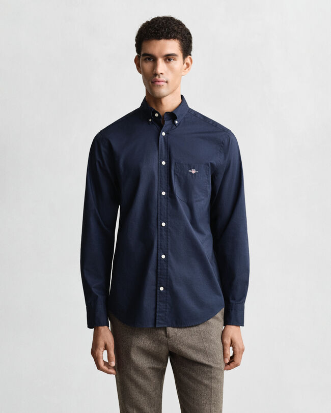 Regular fit klassisk poplin-skjorte