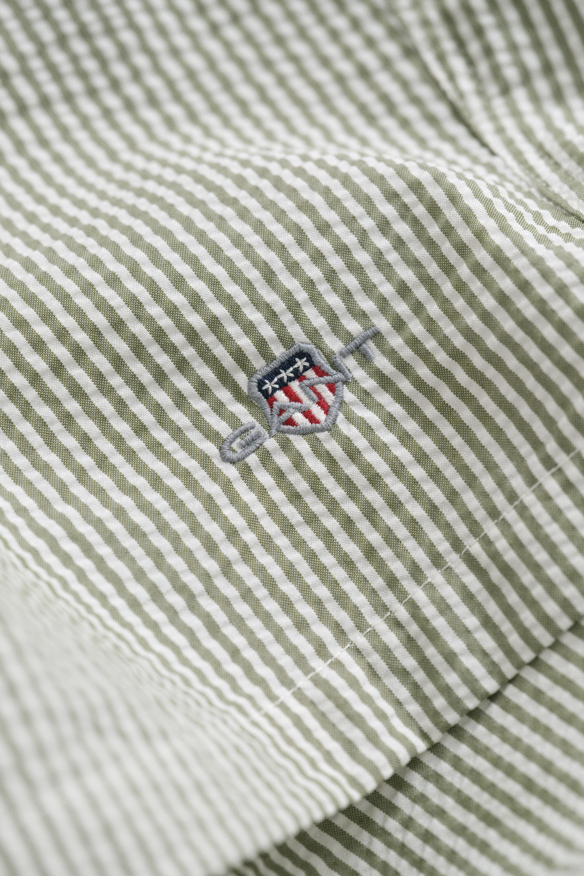 Stribede seersucker badeshorts