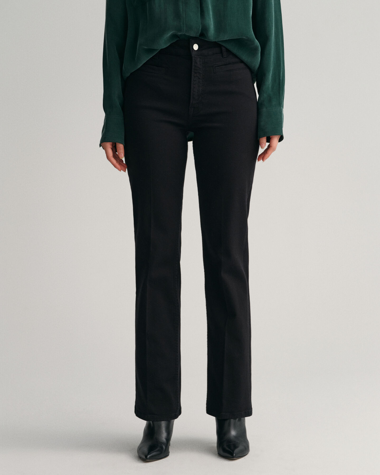 Farvede jeans med svaj