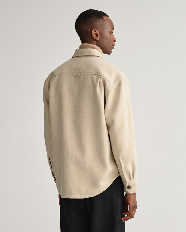 Overskjorte i uldblanding