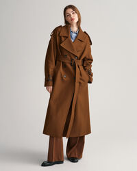 Trenchcoat i uldblanding