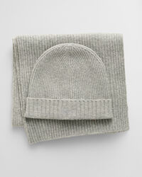 Script Graphic gavesæt med beanie og halstørklæde