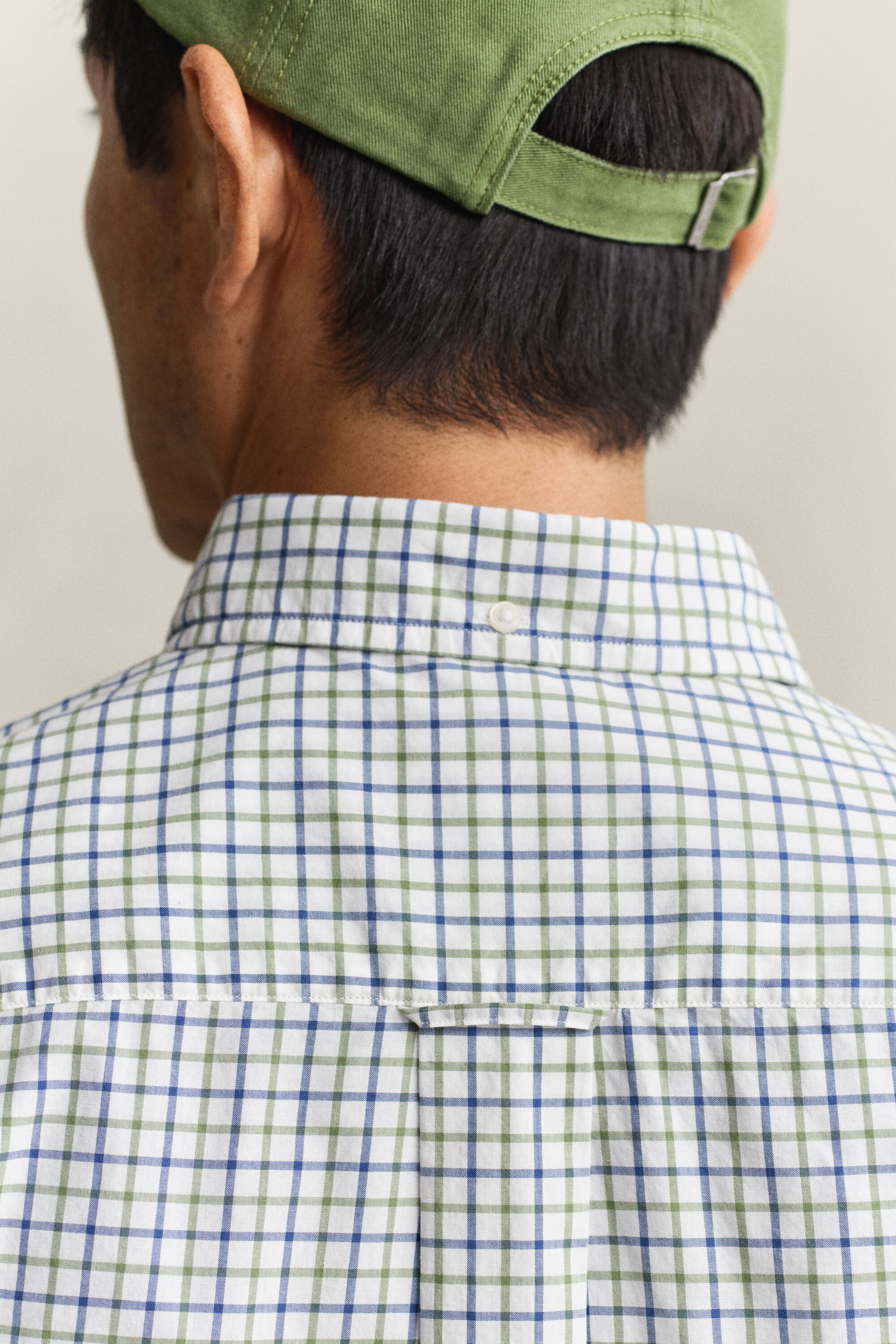 Klassisk poplin-skjorte med tern