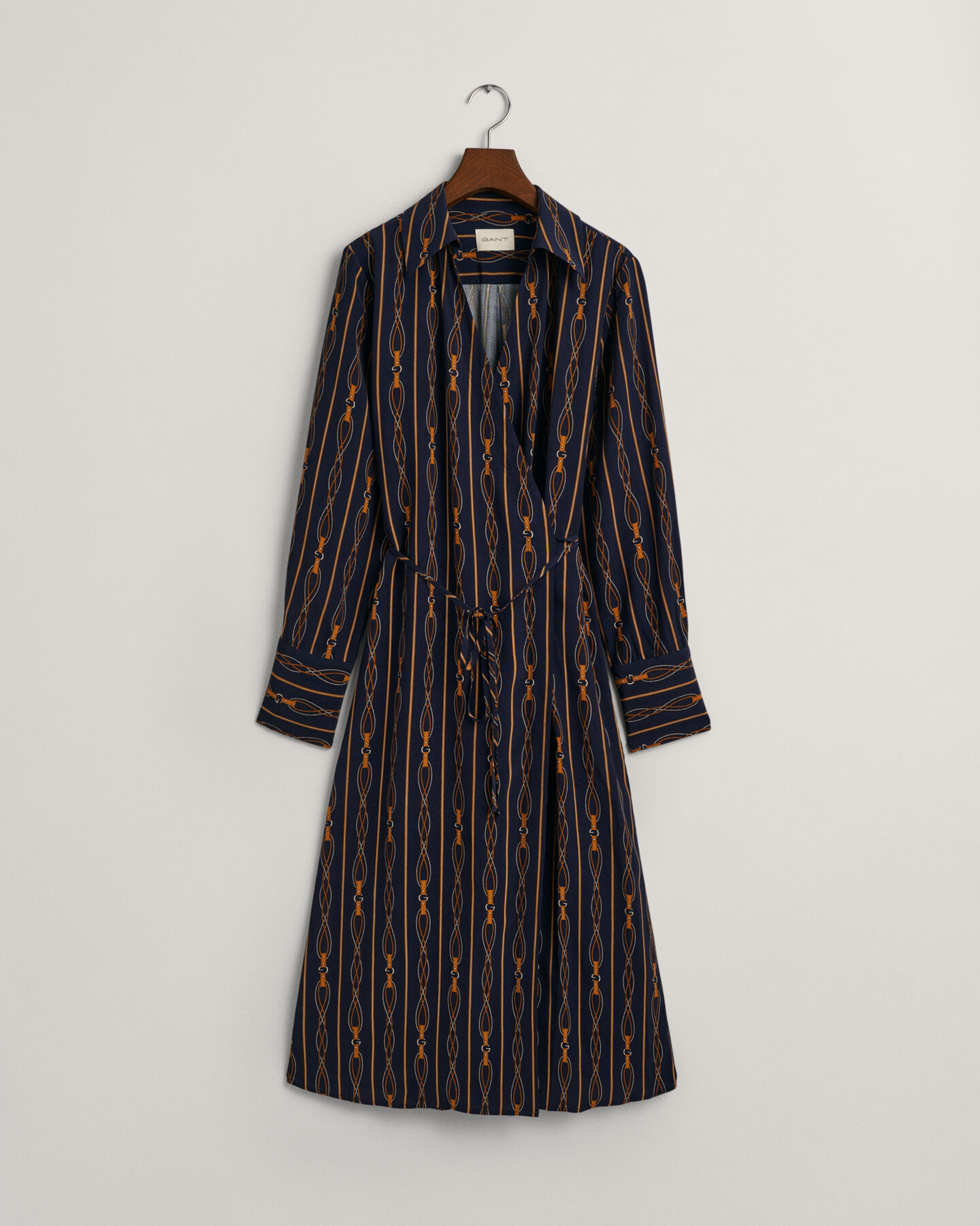 Regular fit Rope-stribet slå-om kjole