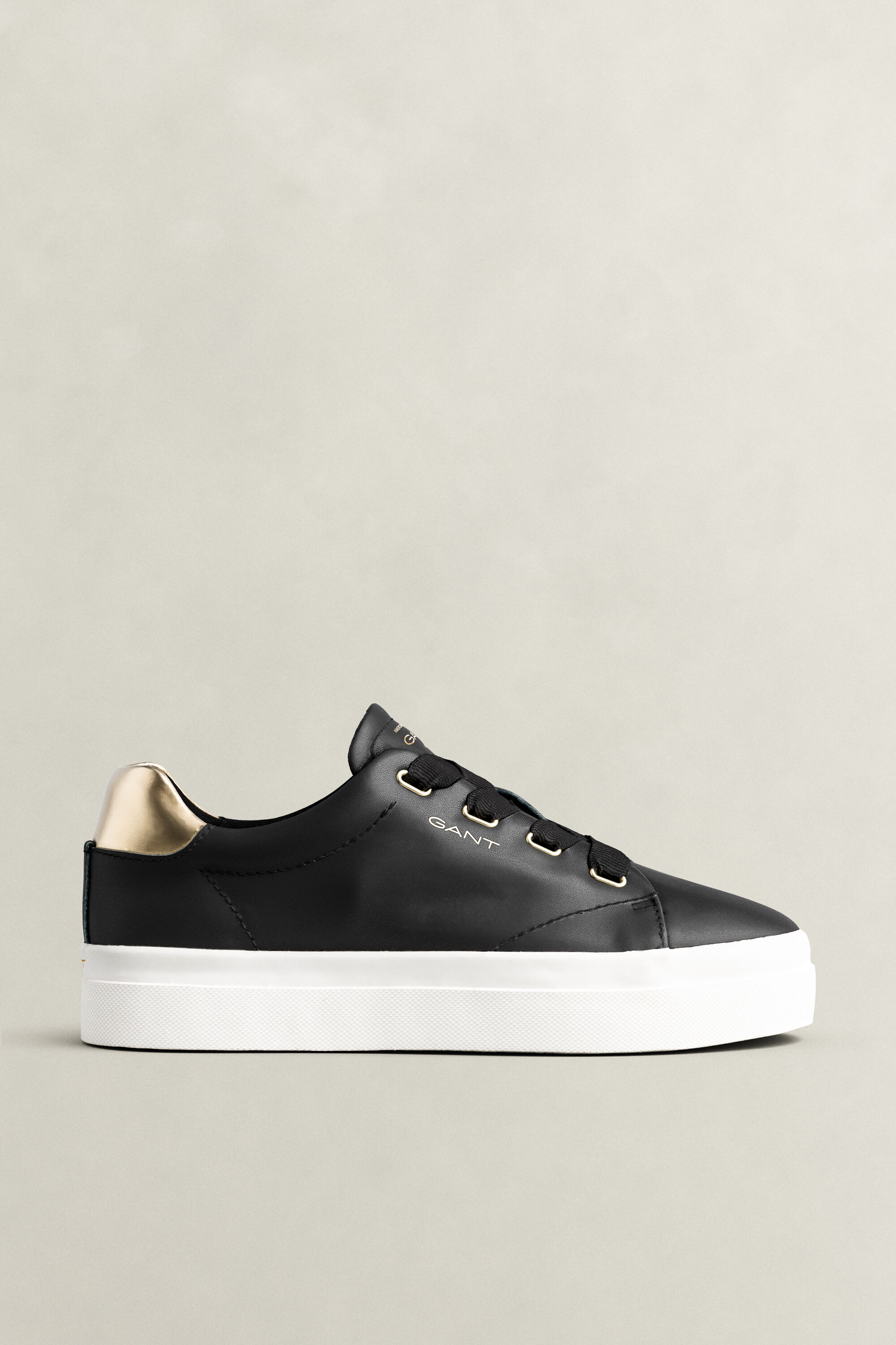 Avona metalliske lædersneakers