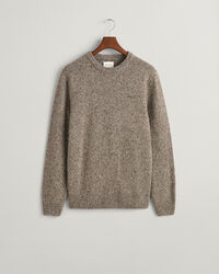 Crewneck sweater med uldnister