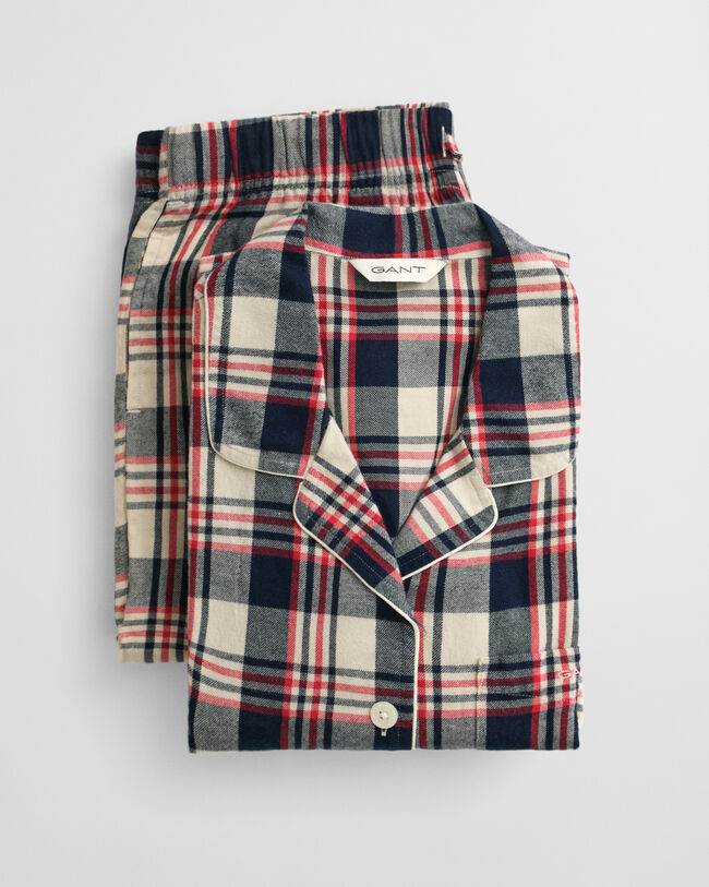 Pyjamassæt af flannel i gaveæske