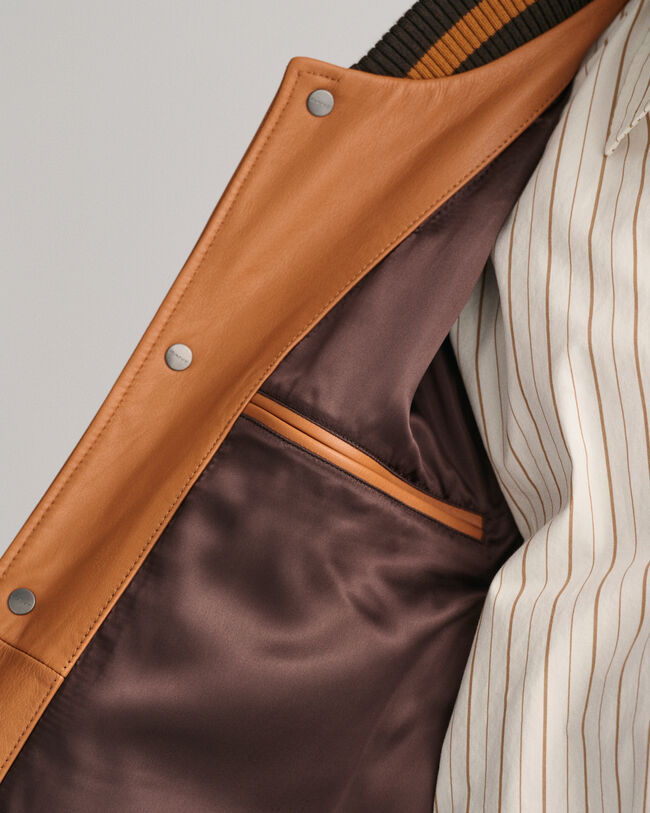 GANT Varsity Jacket af læder