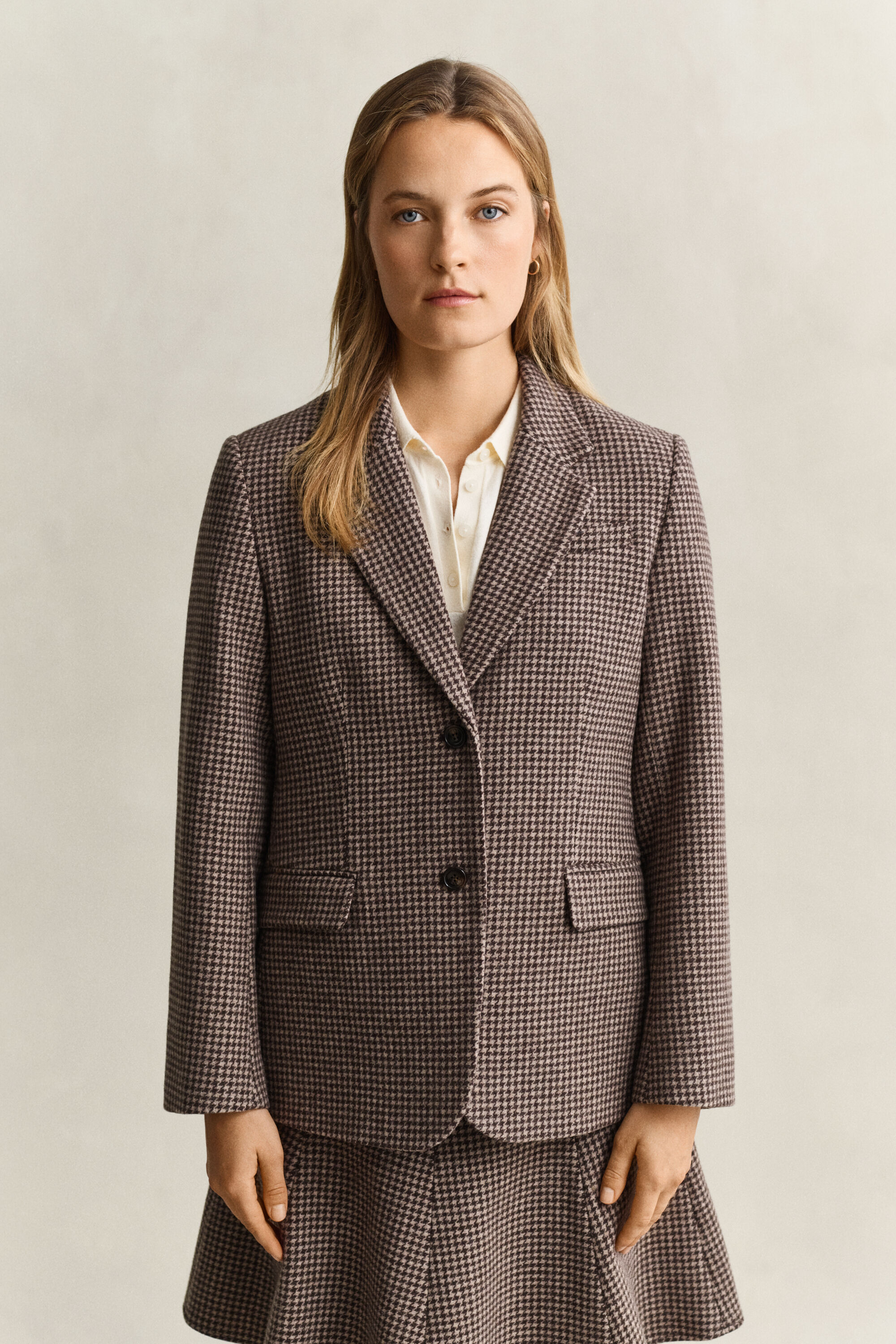 Houndstooth blazer