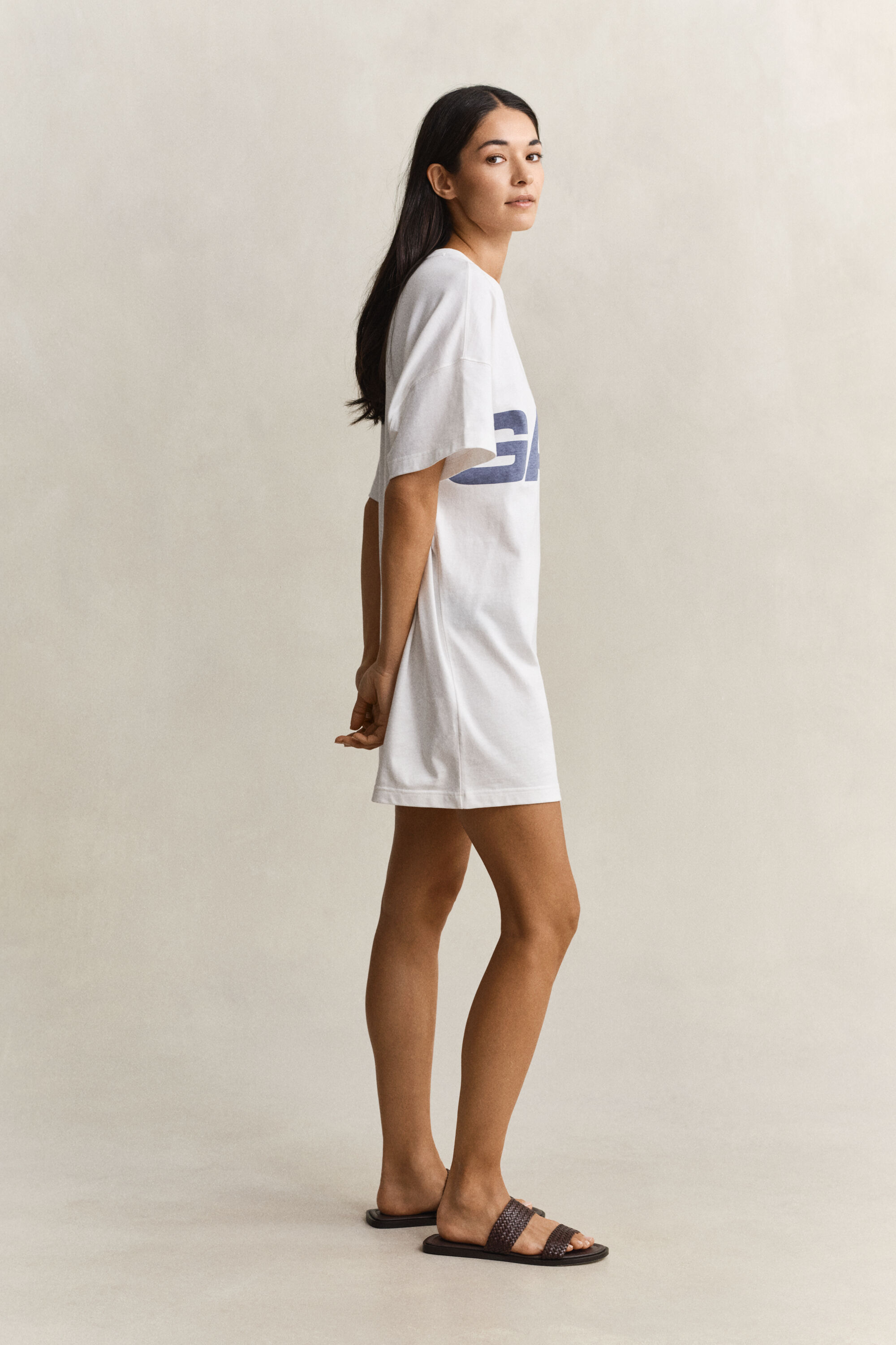 T-shirtkjole med grafisk tryk