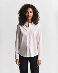 Regular fit klassisk stribet poplin-skjorte